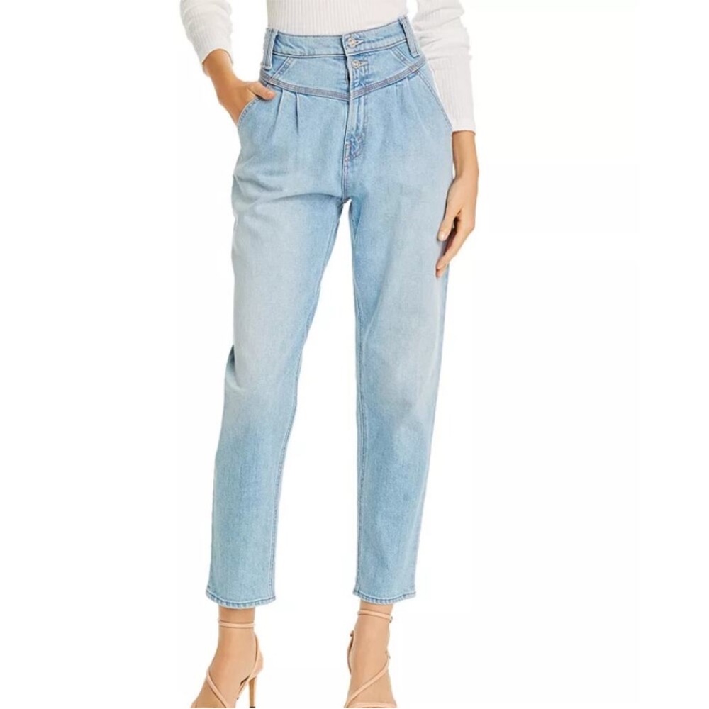 💙 MOTHER SUPERIOR The Pleated Popular Peg Size 25 Intoxicated Light Wash